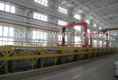 Side view of stainless steel immersion pretreatment system
